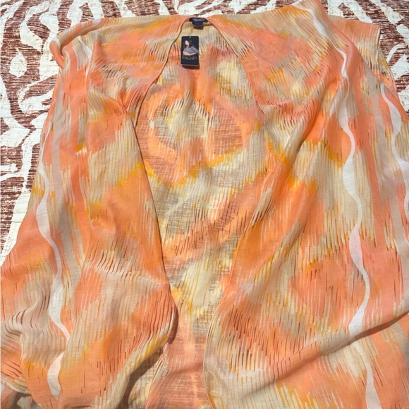 Rachel Zoe Peach and White Kimono - Picture 7 of 12